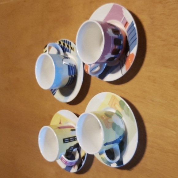 STUDIO Nova Around The World Demitasse Espresso Set Of 4 - Picture 1 of 8